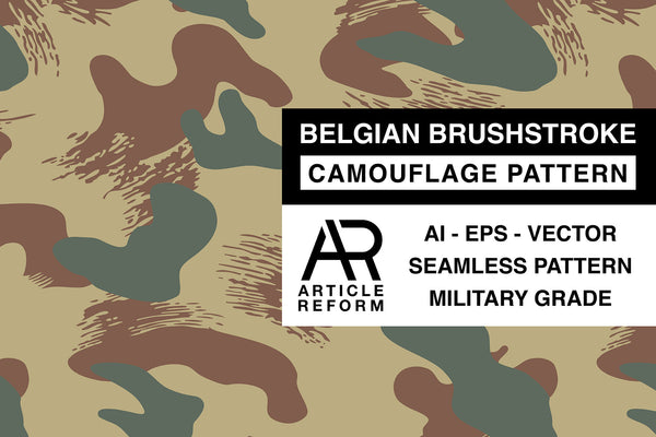 Belgium Brushstroke Vector Pattern