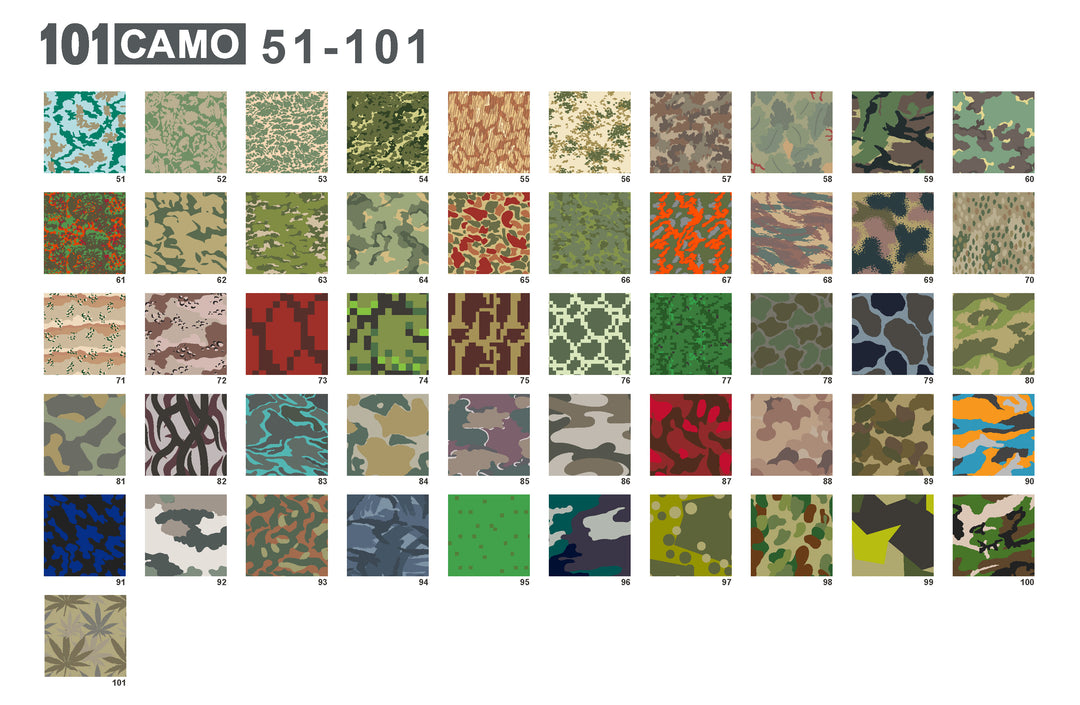 101 Camo - Seamless camouflage patterns – Article Reform
